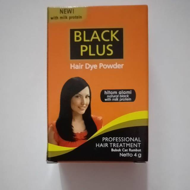 Black Plus Pewarna Rambut || semir bubuk hitam || toning