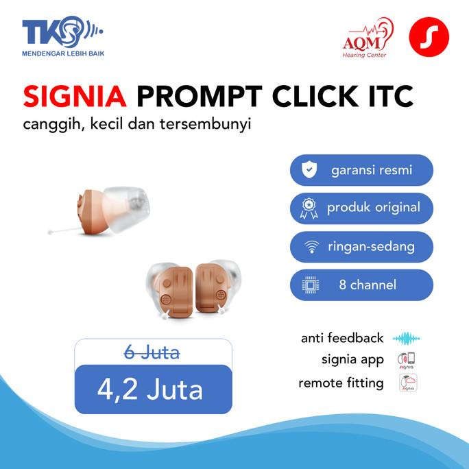 Alat Bantu Dengar Signia Prompt Instant Click ITC 8 Channel