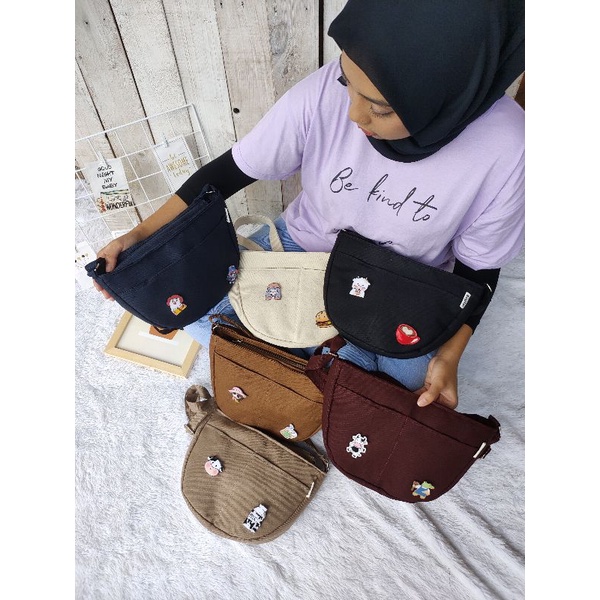 Rummy Slingbag Free Pin Akrelik 2 Pcs