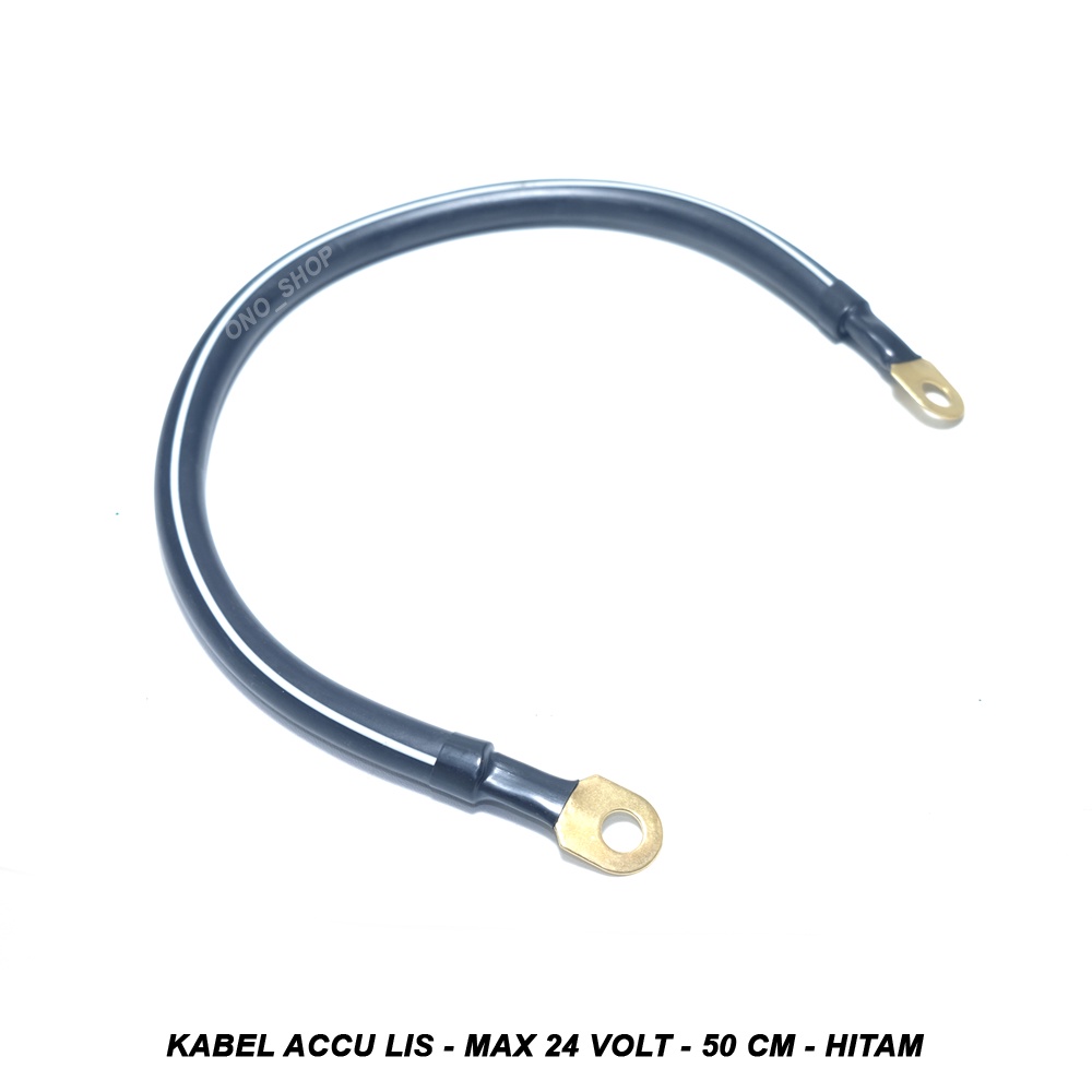 

Kabel Accu Lis - Max 24 Volt - 50 cm - Hitam