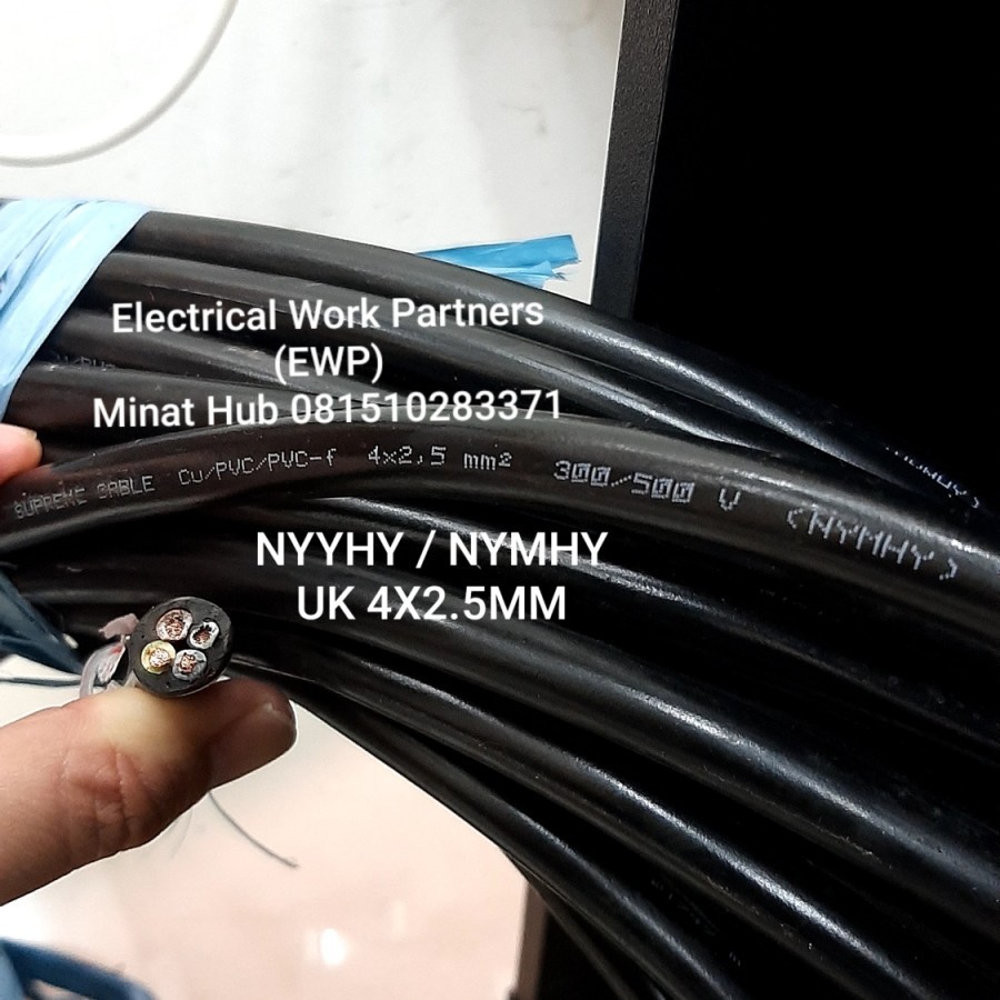 KABEL SERABUT  NYYHY  NYMHY UK 4X2.5MM  4X2.5  4 X 2.5 MM SUPREME