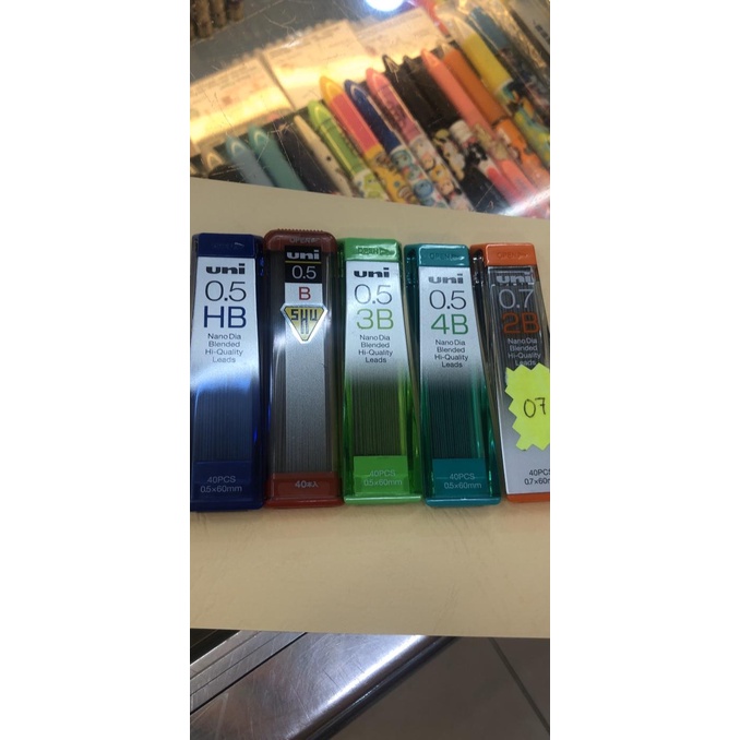 

:::::::] Refill pensil uni B, HB, 3B, 4B & 2B 0.7 isi 40