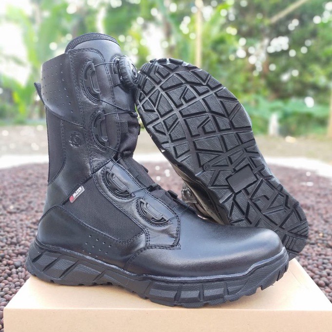 SEPATU PDL TALI PUTAR BROTRHER FITGO KULIT ASLI SEPATU PDL TNI POLRI SECURITY SATPAM SEPATU BOOTS