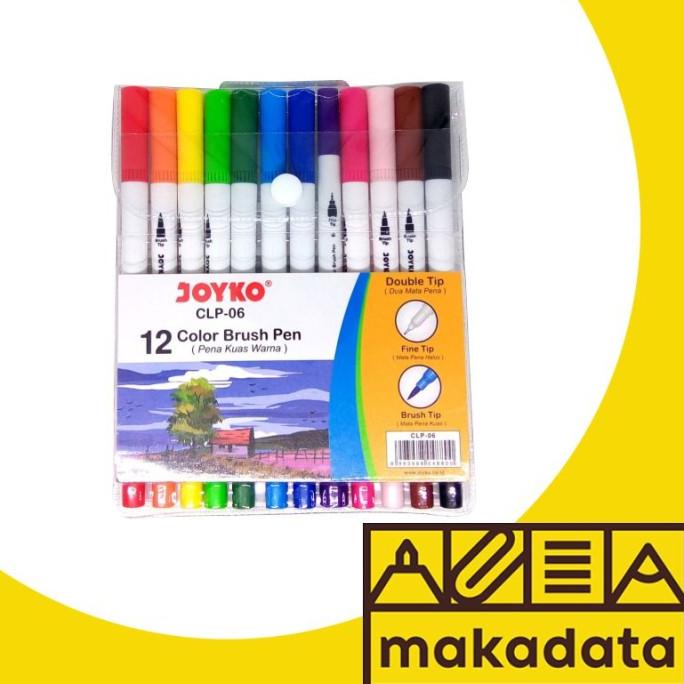 

[[COD]] PENA KUAS | BRUSH PEN JOYKO 12 WARNA CLP-06 MURAH BERGARANSI Kode 408