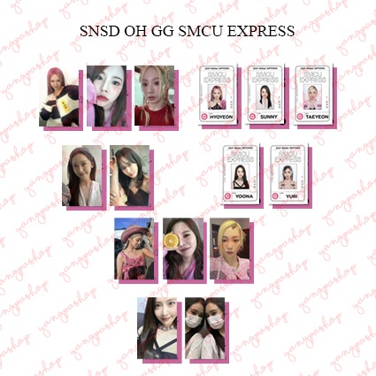 [READY / SET] SIDE SMCU EXPRESS PHOTOCARD FAN MADE UNOFFICIAL YANGPASHOP OH GG YOONA YURI TAEYEON SN