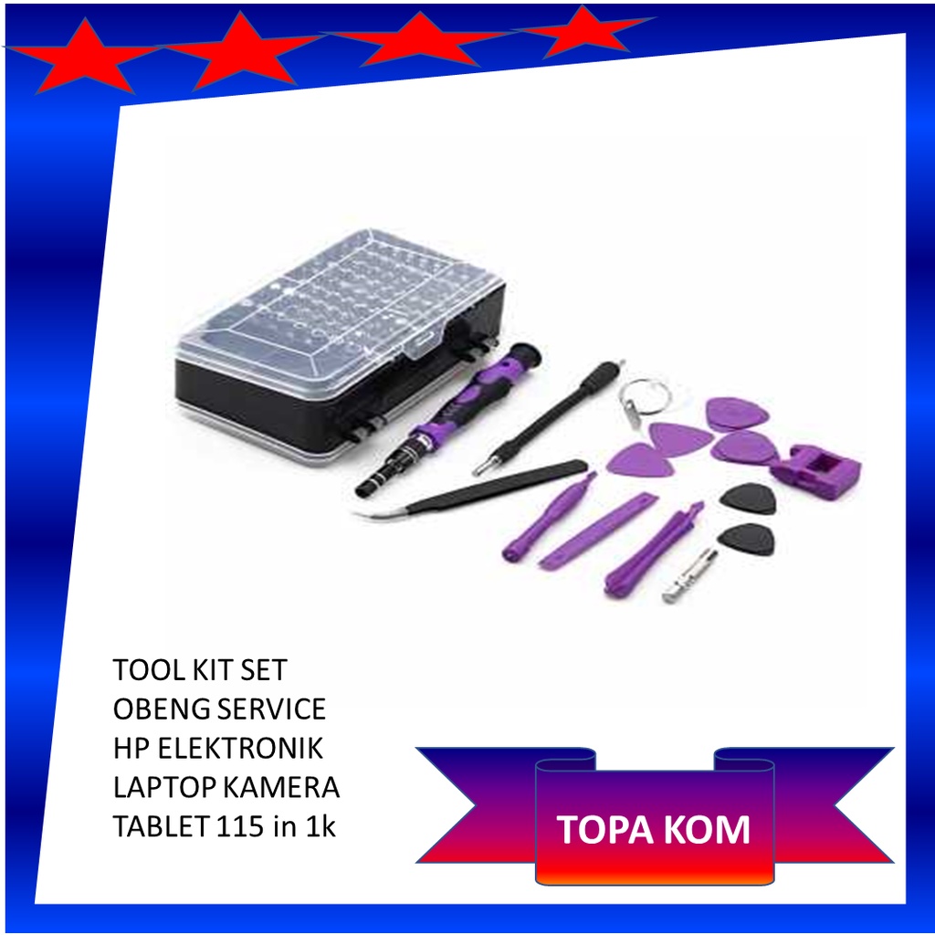 obeng buat bongkar hp ,Obeng hp full Set lengkap original 115 in 1 mini tool kit set/obeng set kompl