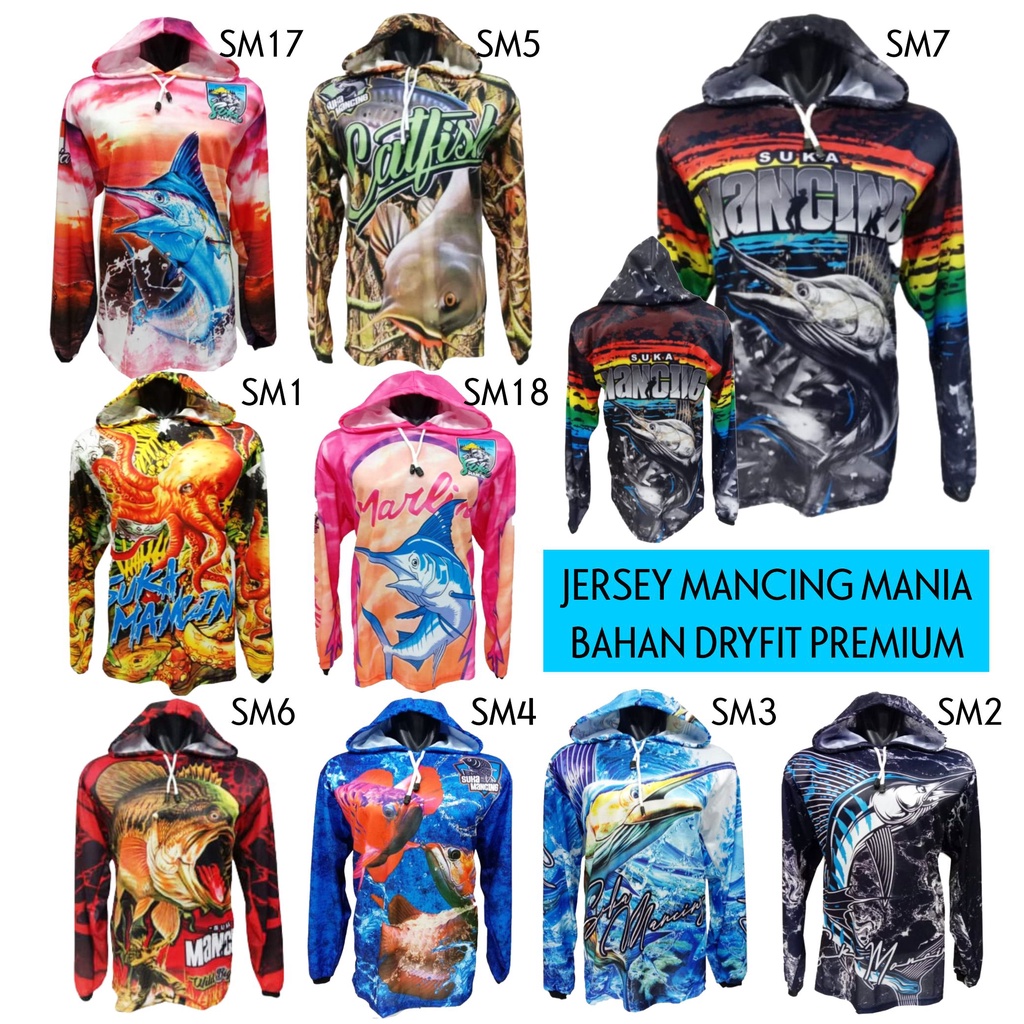 Jersey Suka Mancing Mania DRYFIT PREMIUM