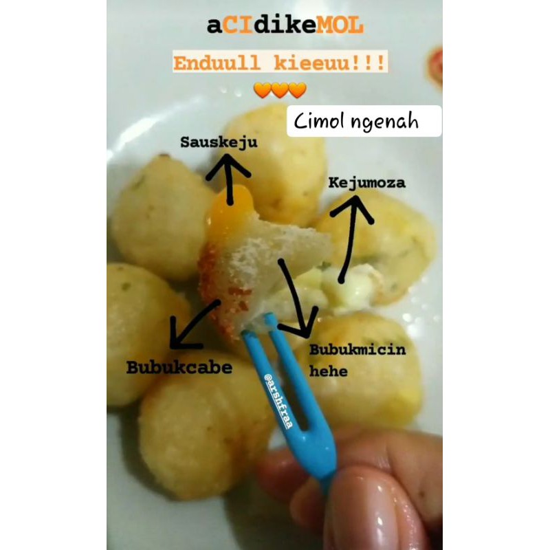 

Cimol keju Leleh
