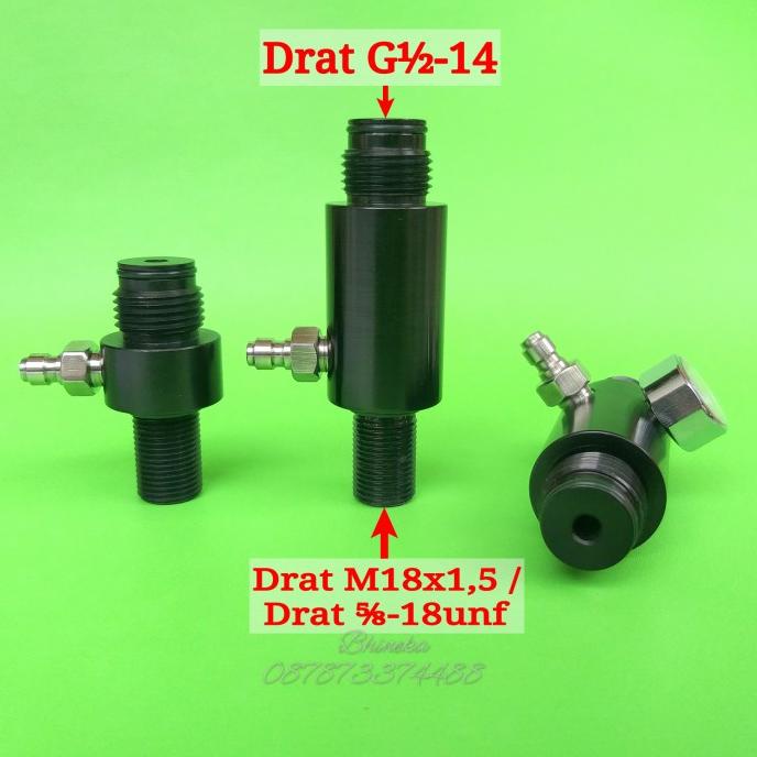 Adaptor Chamber ke tabung bocap / Adapter Chamber ke Botol Bocap