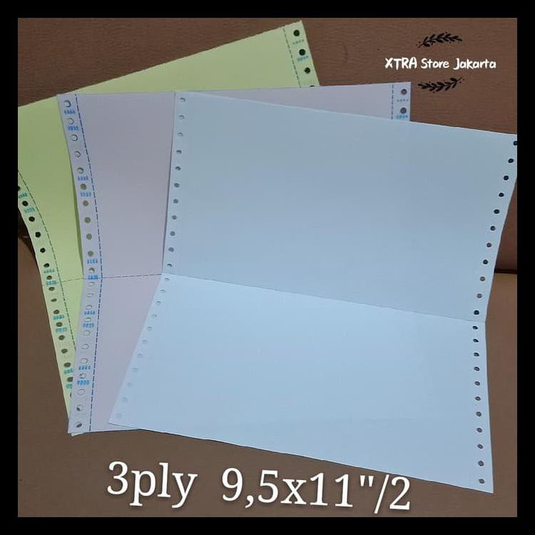 

Ecer Kertas Continuous Form 3Ply Ncr Isi 500 Sets 9.5X11Dibagi 2 - Putih Terjamin