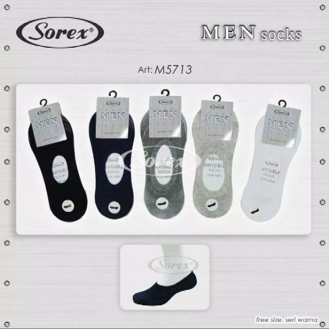 Kaos kaki pria pendek M5713/M5714/M5715/M5719 invisible sock