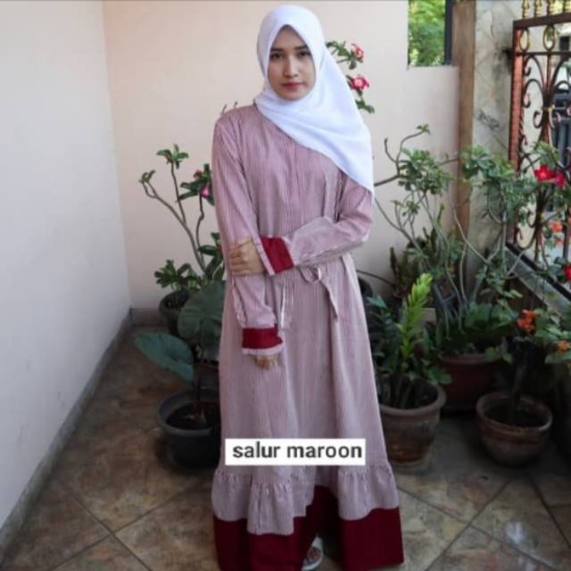 Gamis katun jepang salur mix toyobo