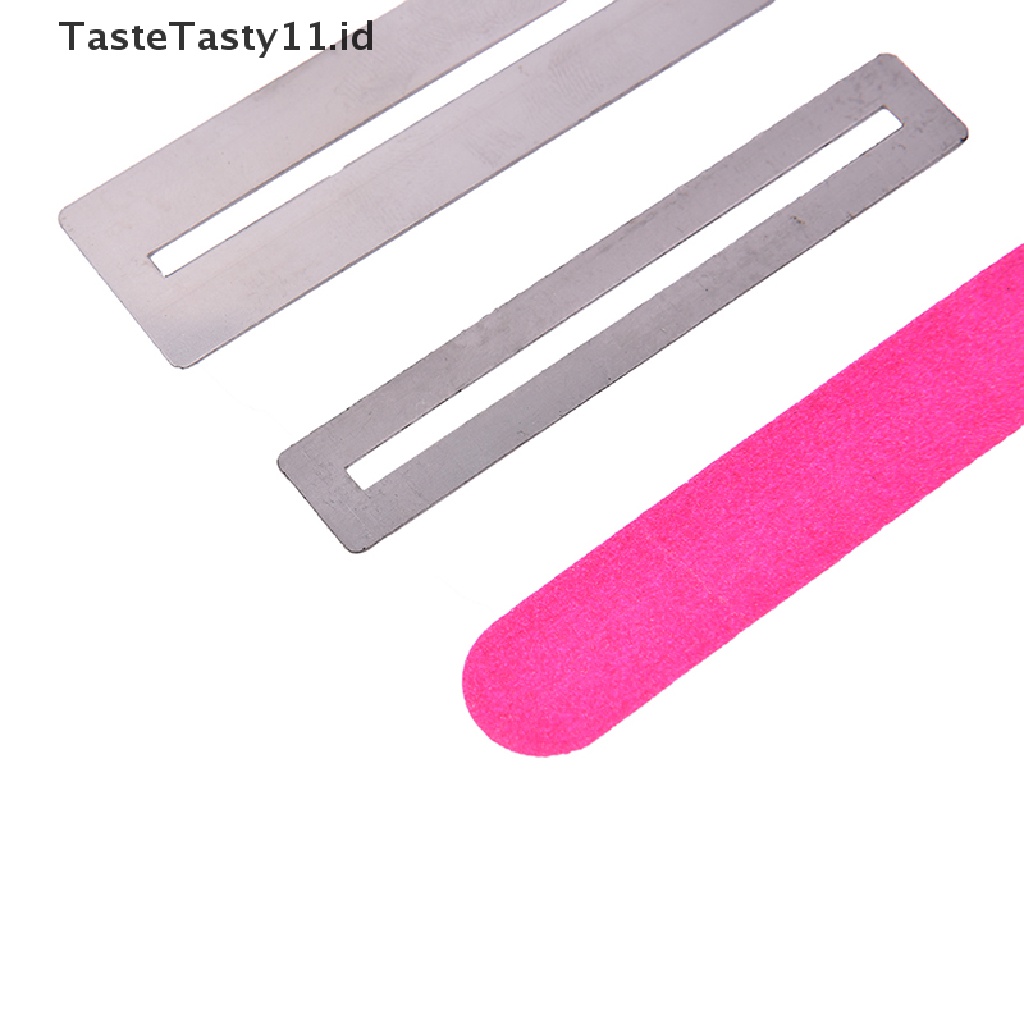 【TasteTasty】 Guitar fret Repairing Tool Set Stainless Steel Protector shims &amp; Sanding Polish .