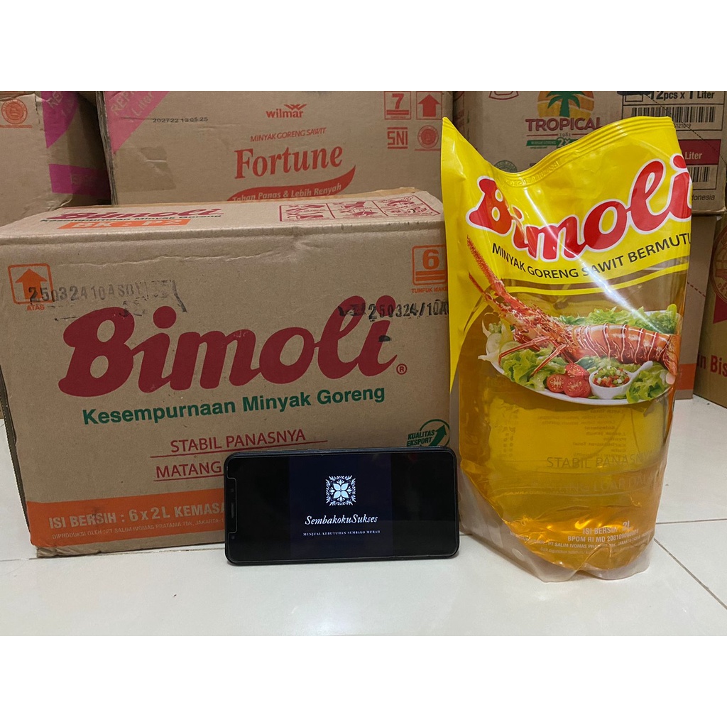 Promo 5.5 Bimoli 2 Liter Karton/Dus Minyak Goreng Murah Solosembakoku sukses