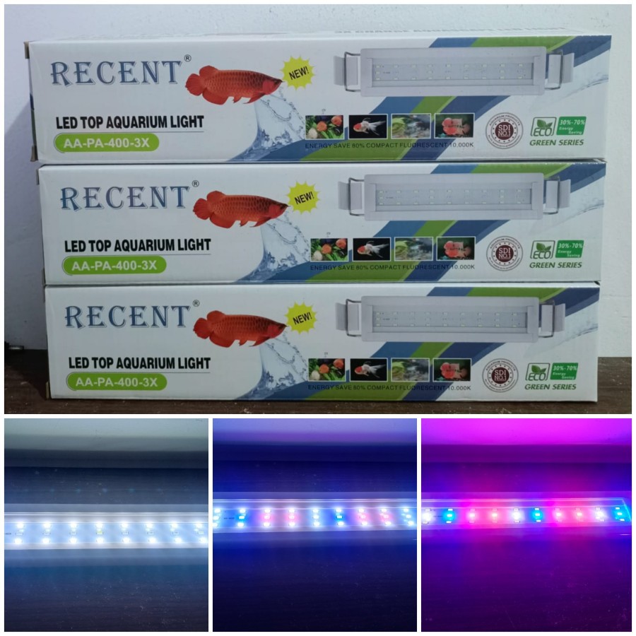 LAMPU RECENT AA PA 400 3X GANTI WARNA / LAMPU GANTUNG 11 WATT AQUARIUM