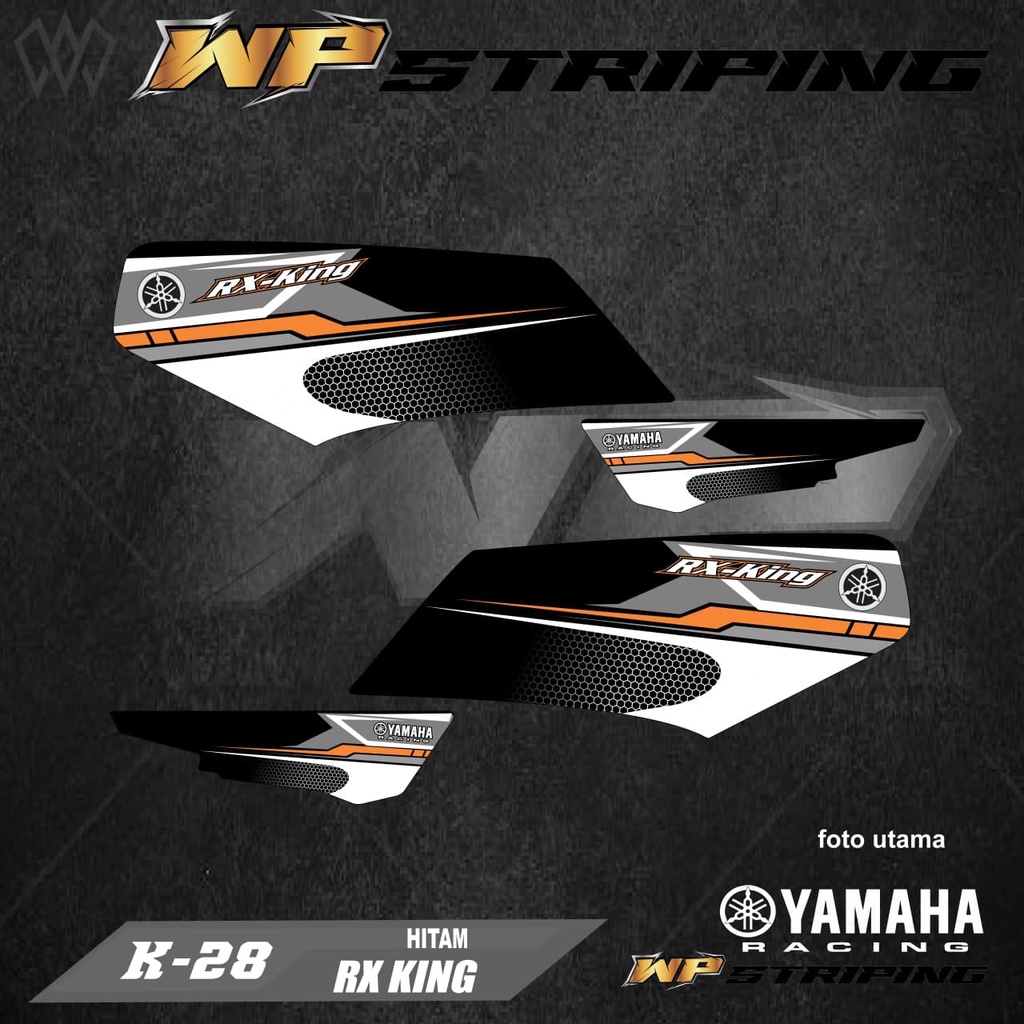 STRIPING RX KING - STIKER VARIASI LIST SKOTLET MOTOR YAMAHA RX KING - K 28