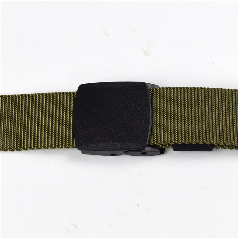 Rhodey Tali Ikat Pinggang Pria Tactical Anti Xray Plastik Canvas Non Metal Automatic Buckle