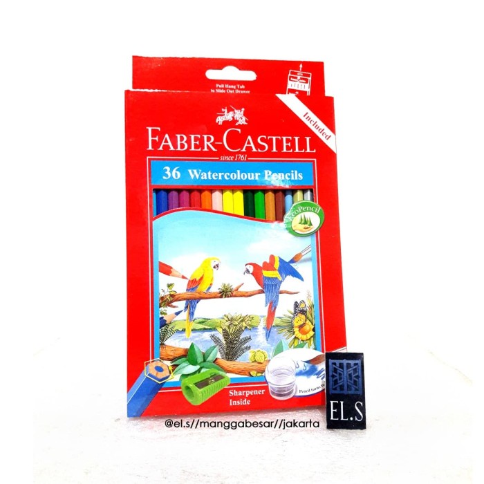 

Sale!!! Faber Castell 36 Watercolour Pencils Hemat