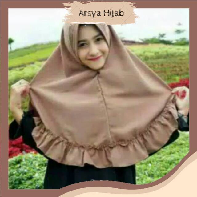 Arsya Hijab Arsya Hijab Khimar Jumbo Instan Rempel