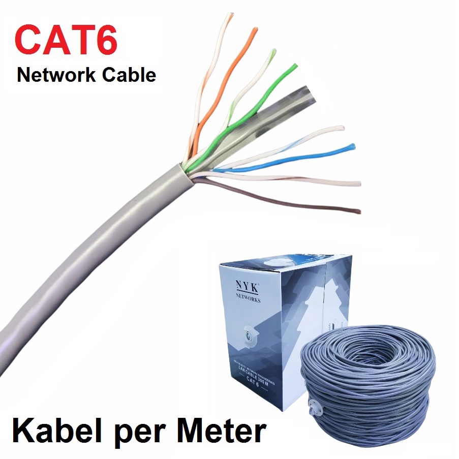 NYK Kabel Lan UTP RJ45 CAT6E Internet Ethernet Cable