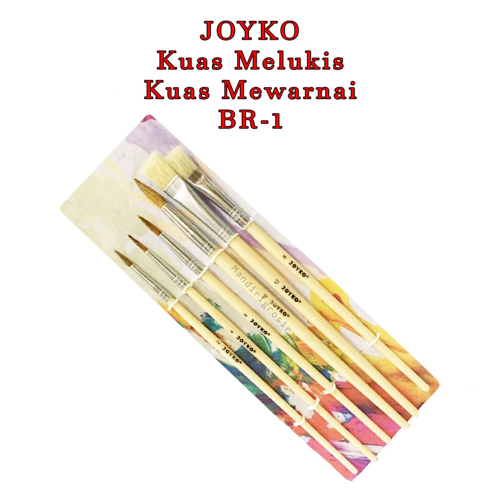 Kuas Joyko* joyko * Kuas * Kuas Melukis * Kuas Mewarnai * Kuas 1 set * BR-1