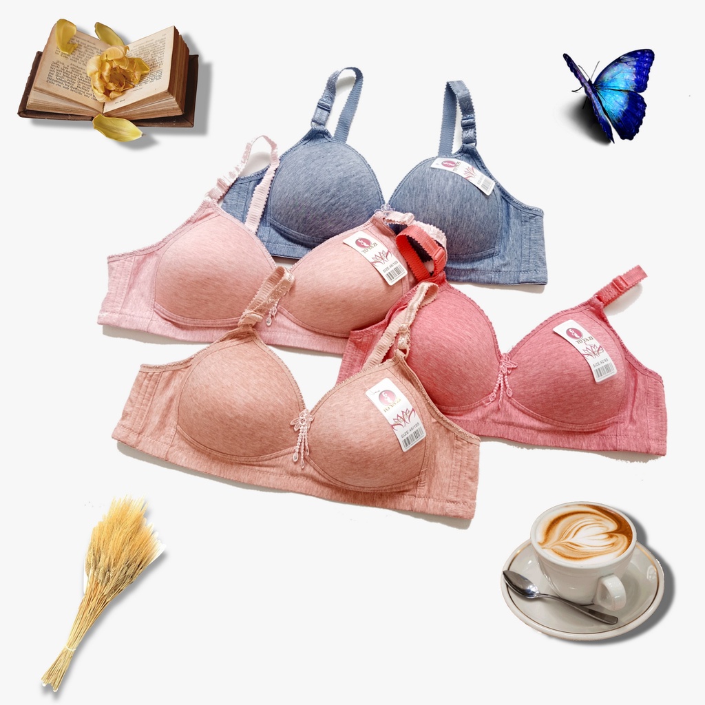 Bra TOYAZI Jumbo Polos | Bra Jumbo Polos | Bra Busa Tipis | Tanpa Kawat kait 3