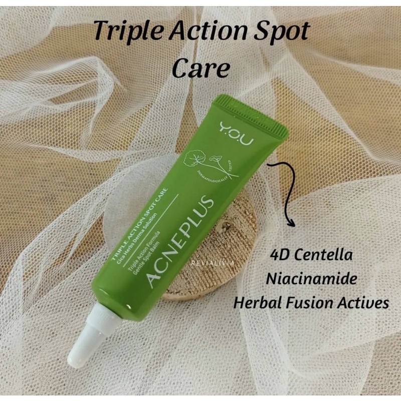 READY! YOU ACNE PLUS TRIPLE ACTION 15GRAM ACNE SPOT ACNE CARE OBAT TOTOL JERAWAT  ACNE TREATMENT ACNE SPOT ACNE CREM ACNE GEL Y.O.U