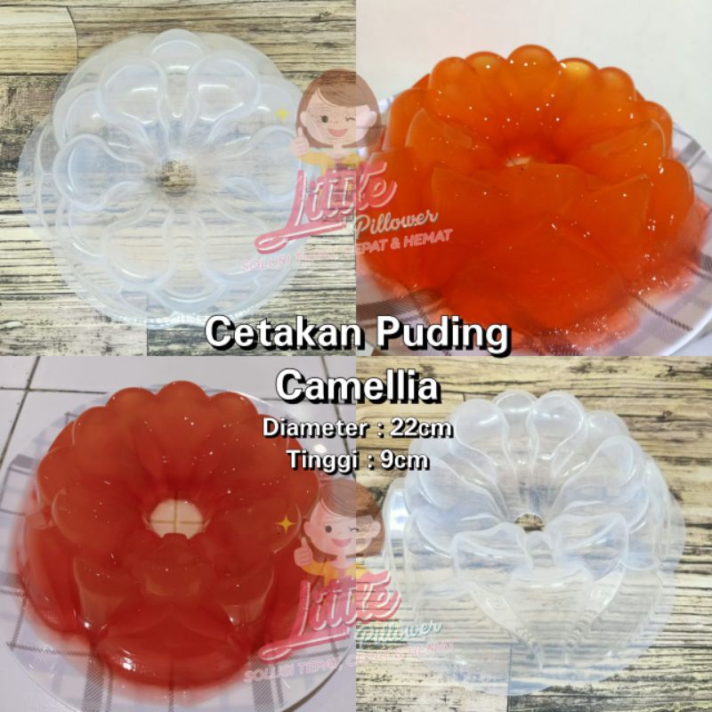 (Camellia) Cetakan Puding Camellia - Cetakan Bolu Kukus - Cetakan Agar