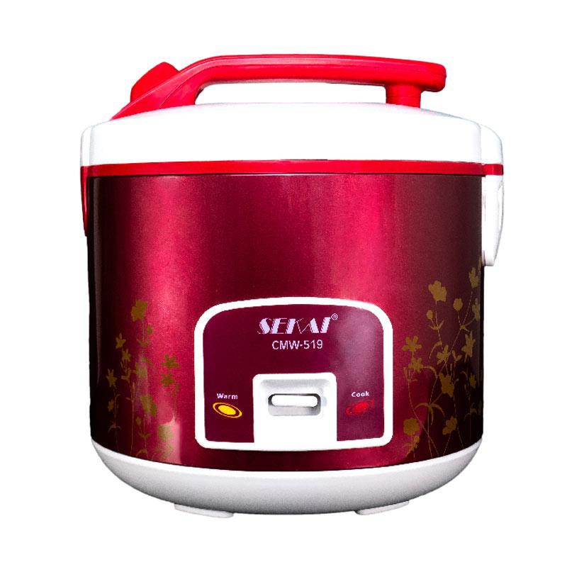 Sekai CMW 519 Rice Cooker - Red Flower