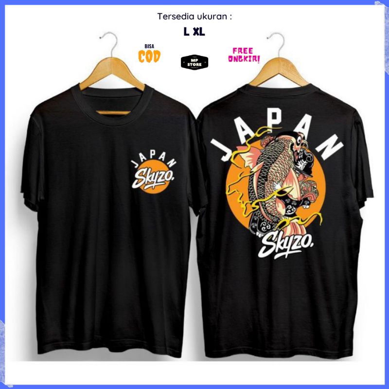 Skyzo Japan - Baju Kaos Pria Distro Original Cotton Combed 30S Pakaian Pria Kaos Distro - Skyzo