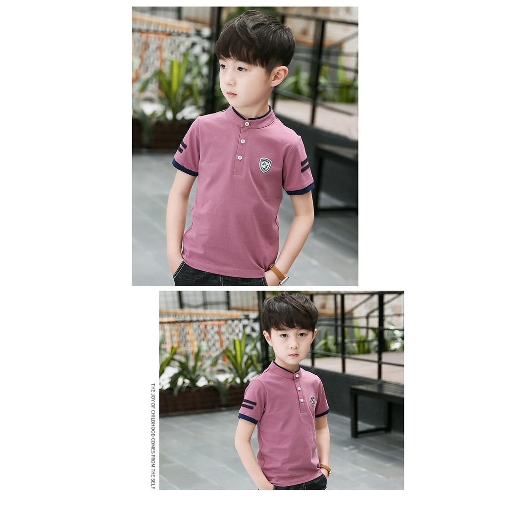 Polo shirt atasan anak-anak dengan code : YY82127M warna ungu