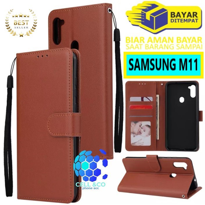 Flip cover SAMSUNG M11 Flip case buka tutup kesing hp casing flip case leather wallet