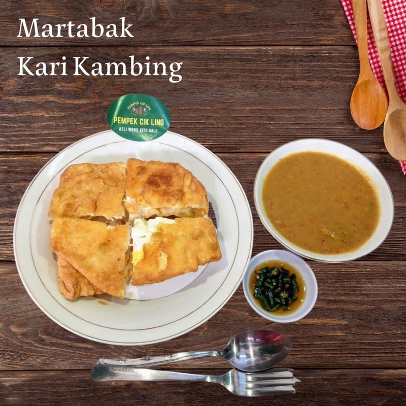 

Martabak kuah kari daging 2 Telor Khas Palembang (Frozen)