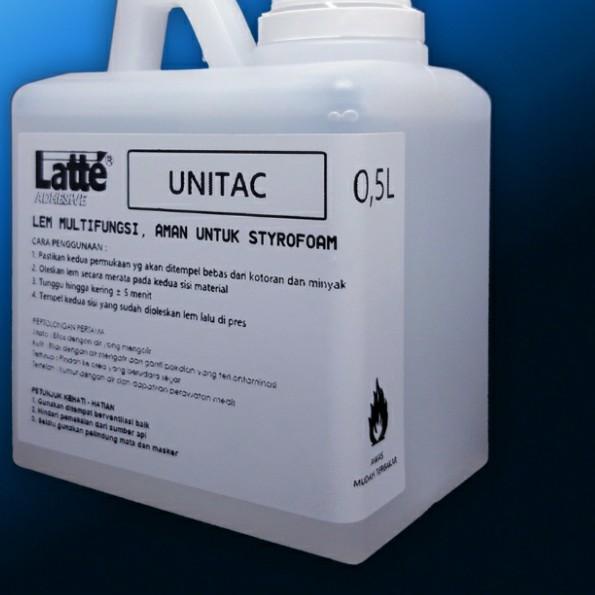 

❆ lem styrofoam 1/2 liter LATTE UNITAC ➴