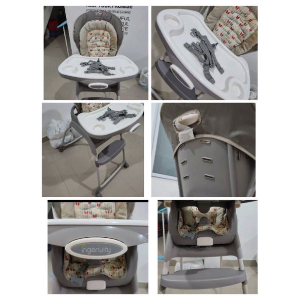 Preloved Ingenuity High Chair Trio 3in1 Type Deluxe