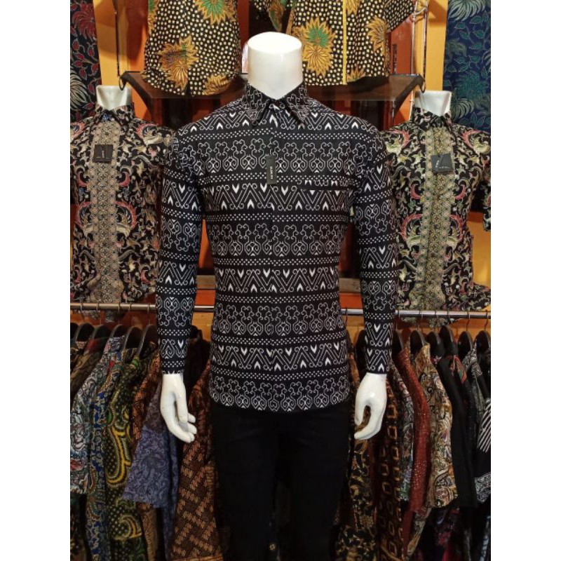 KEMEJA BATIK SLIM FIT PRIA MODERN | kemeja pria lengan panjang | kemeja casual | kemeja motif baru | Kemeja original