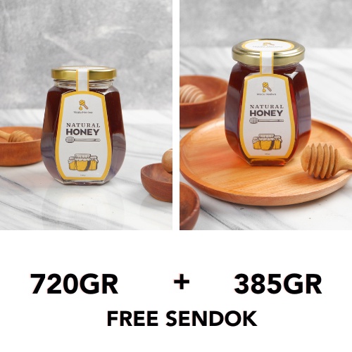 BELI 1 GRATIS 2 MADU RAW HONEY 720gr free 385