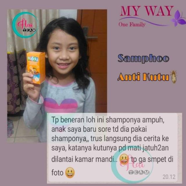 Shampoo kutu / Shampo kutu / Sampo kutu / Shampo kiddy my way pembasmi kutu anak dan dewasa yg ampuh