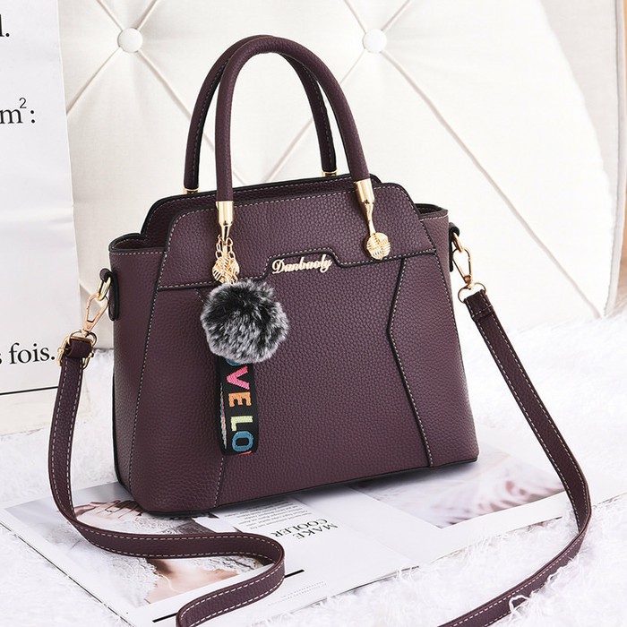 "Tas Wanita Tas Impor Tas Murah Tas Batam Tas Pesta Korea Style C3855 - Purple"