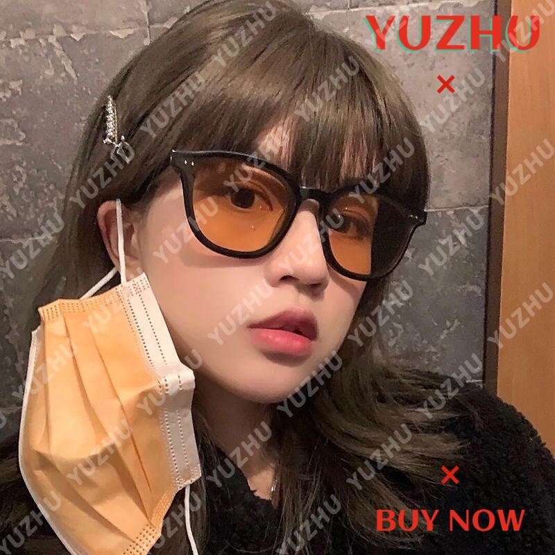 （YUZHU）COD Kacamata Hitam Korea Gaya Wanita/Pria Kacamata Hitam Retro Bulat Murah Cewek Sunglasses