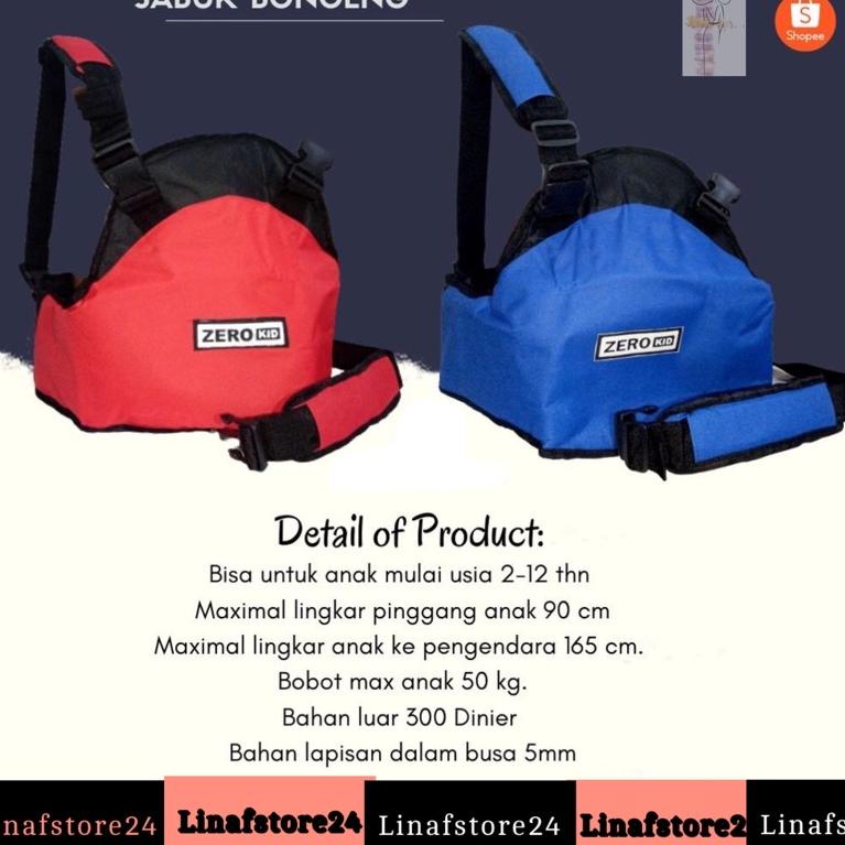 Sabuk boncengan anak portabel motor & mobil sabuk multifungsi 4in1 | SGW.02Jl22g