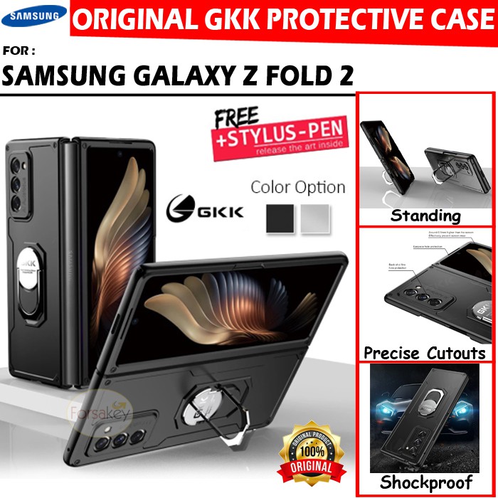 Samsung Galaxy Z Fold 2 Original Ring Stand Armor Hard Soft Hardcase Case Casing Cover Sarung Kesing