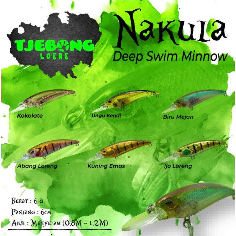 lure minnow ultralight  atau umpan mainan deep swim termurah dari tjebong nakula