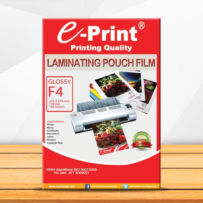 

Laminating Pouch F4 KERTAS FOLIO