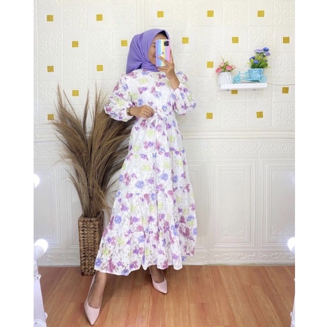 Dress brukat mewah original by Lafreya