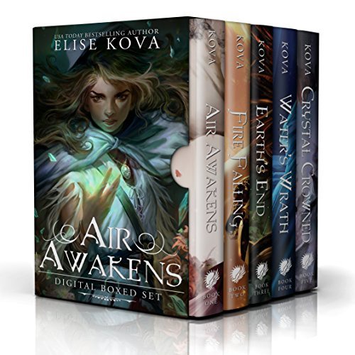 [ENGLISH] BUKU NOVEL AIR AWAKENS 6 SERIES - AIR AWAKENS - FIRE FALLING - EARTHS END - WATERS WRATH - CRYSTAL CROWNED - TALES FRONT - ELISE KOVA [ORIGINAL]