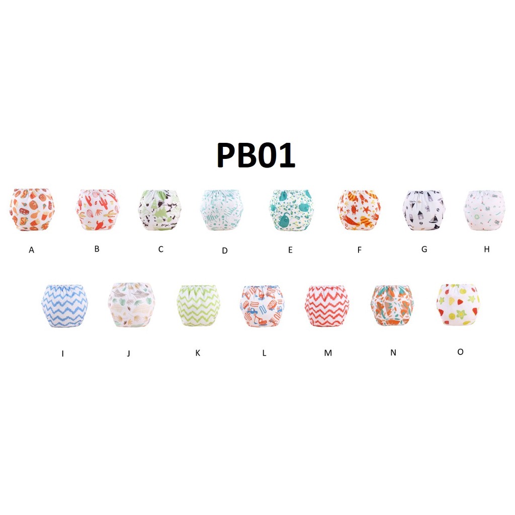 MOGYMOGY PB01 Popok Kain Bayi Kancing Motif Karakter Cloth Clodi Diaper Dapat Dicuci Reusable