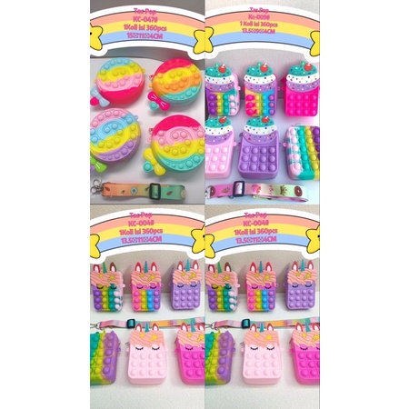 TAS POP IT ANAK UNICORN / TAS ANAK / TAS POP IT KARAKTER