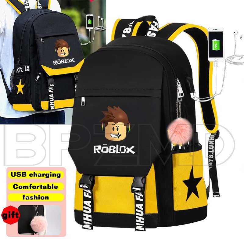 Tas Sekolah Anak Laki-Laki Perempuan Tas ransel anak tk sd paud roblox bags tas sekolah anak roblox 