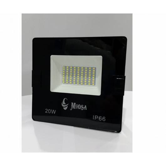 LAMPU Sorot LED FLOOD LIGHT Merk MIOSA 20 Watt RD 8020 Warna Putih